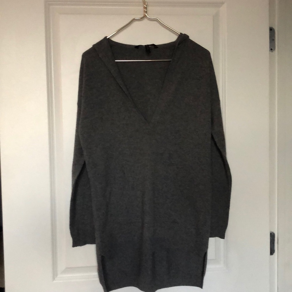 BCBG hooded cashmere sweater
